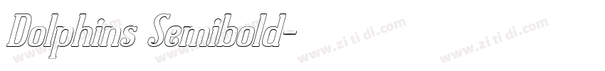 Dolphins Semibold字体转换